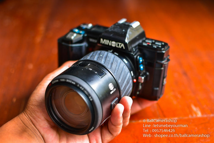 ขายกล้องฟิล์ม-minolta-a7000-serial-35101394-พร้อมเลนส์-minolta-100-300mm