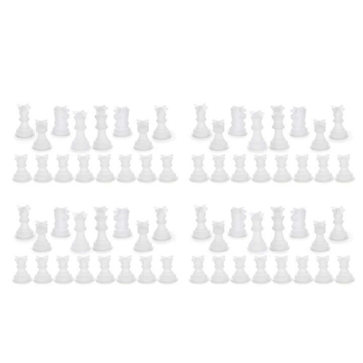 4X Chess Mold for Resin Silicone Chess Resin Mold Chess Crystal Epoxy  Casting for Making Birthday Gift