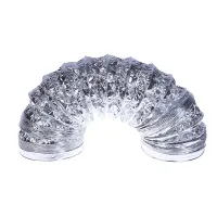 3.1 Inch Flex Air Aluminum Foil Ducting Dryer Vent Hose For Ventilation 1.5M Ventilation Air Tube For Kitchen Bathroom Exhaust Fans