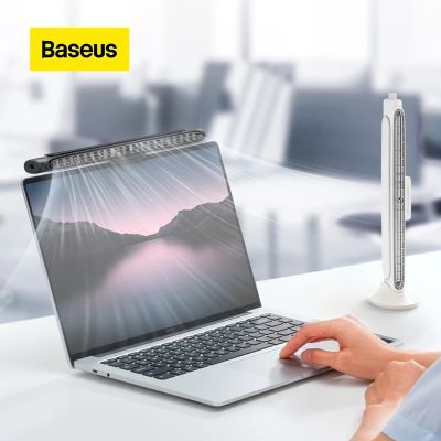 Baseus พัดลมตั้งโต๊ะ แบบคลิปหนีบ ปรับมุมได้ ขนาดเล็ก สําหรับคอมพิวเตอร์ ใช้ในครัวเรือน สํานักงาน x1
