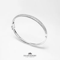 กำไลเพชร Pave Signature Diamond Bangle ( Diamond Bangle )