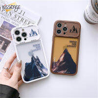 หน้าต่างขนาดใหญ่ทาสีเคสประกบสำหรับไอโฟน14Promax กันตกกันรอยขีดข่วนฝาครอบป้องกันสำหรับ IPhone 12 13 13 14