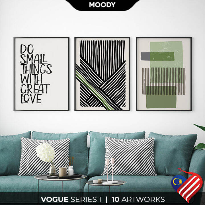 MOODY VOGUE Framed Poster Series 1 VOGUE Poster Frame Wall Art Wall