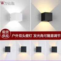 Led square moistureproof waterproof outdoor double wall lamp that move light contracted courtyard villa corridor balcony wall lamp ❤