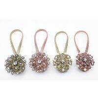 【CW】 1pc plum blossom pearl Wire Curtains Tieback Buckle Magnetic Curtain Holder Accessories