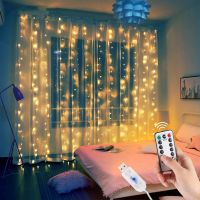 3M LED Fairy String Lights Remote Control USB Garland Curtain Lamp Rustic Wedding Christmas Decor For Home Bridal Shower Gifts