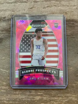 James Wiseman 2020-21 Panini Prizm Draft Picks Prizms Pink Ice #42 RC