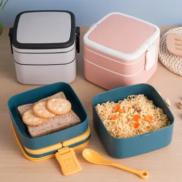 japanese snack box Double Stainless Steel lunch box for kids