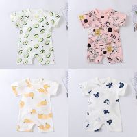 （flowerlove fashionable） การ์ตูน Wydrukowano Noworodka Chłopiec Ubrania Bawebna Letni Kombinezon Dla Dzieci Dzzynek Onesie Kostium Maluch Pajacyki Dziecieciéce