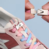 Fixed Reticulated Elastic Shoe Laces Flat Buckle Lock No Tie Shoelaces Sports Competition Take A Walk Sneakers Lazy Lace