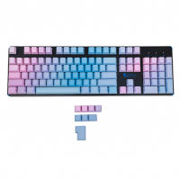 YMDK Sunset Gradient โปรไฟล์ OEM 108 ANSI ISO ย้อมหนา PBT Keycap สำหรับ MX Mechanical Keyboard