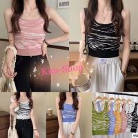 ?Kim-shop*?พร้อมส่ง?เสื้อกล้าม เสื้อครอป ไหมพรม แฟชั่นผู้หญิง สินค้าตามแบบ