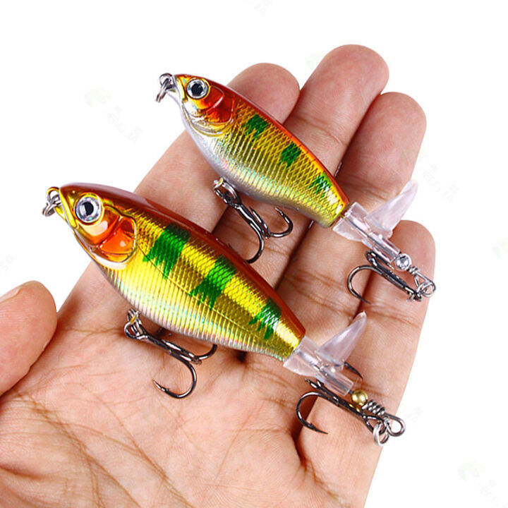 laogeliang-1pcs-whopper-ล่อ-topwater-เหยื่อตกปลาหมุนหางลอย-spinner-เหยื่อแข็ง-popper-เบสเทียม