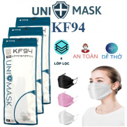 Khẩu trang 4 lớp Kf94 Uni mask chống bụi mịn và kháng khuẩn hàng cao cấp