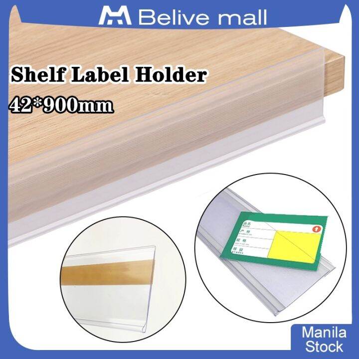 Selfadhesive Data Strip Label Holder PVC Shelf Edge Price Display