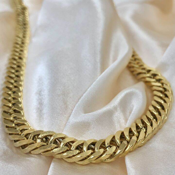 Gold 8 Cut Kadena Chain Necklace For Men Lazada PH