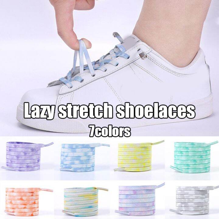 100cm-tie-dyed-gradient-color-lazy-shoelaces-without-ties-elastic-laces-sneakers-shoes-laces-no-ties-flat-shoelaces-shoe-ropes