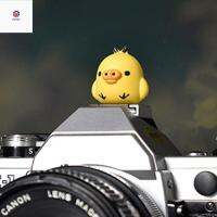 ไฟฉาย DSLR ลูกเจี๊ยบ3D ดีไซน์ที่สร้างสรรค์น่ารัก P9YN2ฝาครอบไฟฉายกล้องกันฝุ่นรองเท้าร้อน DSLR ฝาครอบป้องกันถุงหุ้มรองเท้ารองเท้าร้อน