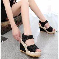 COD ∈✿♕ ndcn549 AIME New Summer Casual Sandals with Slip Slope Toe Thick Soles Muffin Shoes