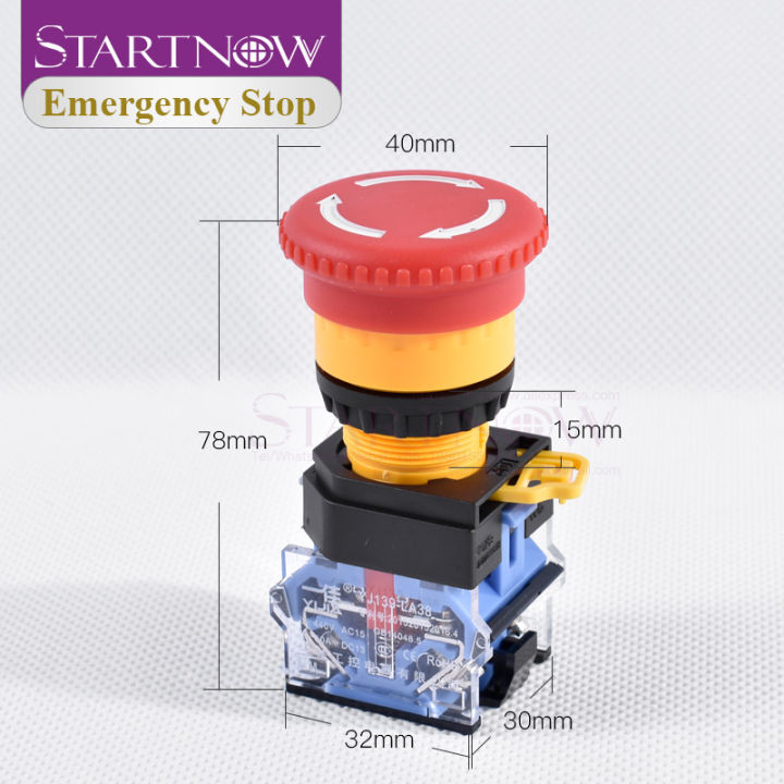 red-mushroom-cap-emergency-stop-switch-key-switch-dpst-n-c-push-button-switch-440v-ac15-10a-dc13-for-laser-cutting-machine