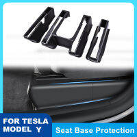 Protection Shell For Tesla Model Y 2021 2022 Under Seat Corner Guard Front Rear Seat Slide Rails Protector Cover Anti-Kick Full