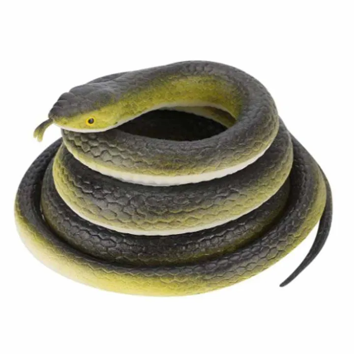 Realistic Soft Rubber Toy Snake black Practical Jokes Props Prank Gift