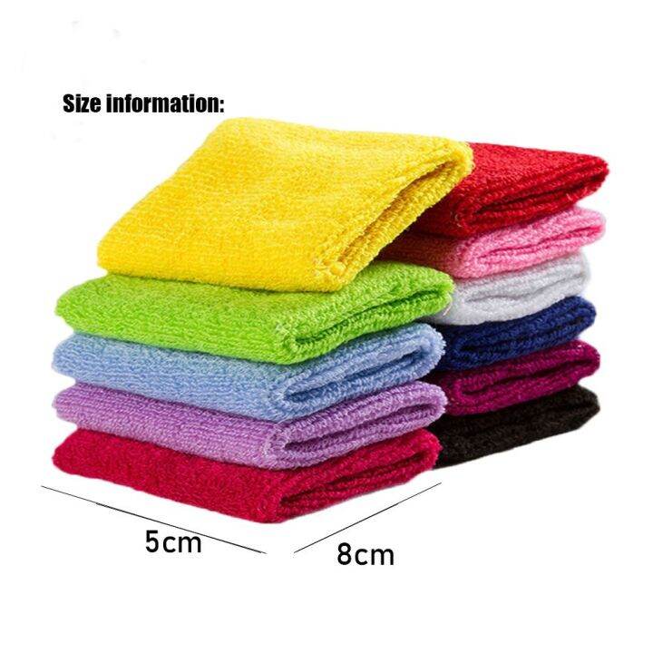 sr2n-1-2pcs-คุณภาพสูง-สีทึบ-วอลเลย์บอล-บาสเก็ตบอล-ยามห่อยาม-กีฬา-sweatband-สายรัดข้อมือผ้าฝ้าย-วงเทนนิสมือ-สายรัดข้อมือยิมเหงื่อ