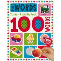 Understanding word theme 100 word series Sticker Activity Book 100 words Sticker Activity book first words childrens English word enlightenment understanding thing English original