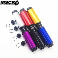 MSCRP-Universal 44MM Hi-Flow Racing Alloy Fuel Filter with adaptor fittings of 2pcs AN6 and AN8 MSCRP-YX02665