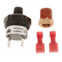 3x 1/4 1/8 NPT 70-100PSI Air Pressure Control Switch Valve Tank Mount Kit for 12V Air Compressor