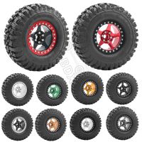 ﹍﹊ Metal 2.2 Inch Beadlock Wheels Rim Rubber Tyres for 1/10 1/8 RC Crawler Axial SCX10 Capra 1.9 UTB RBX10 YK4082 TRX-4