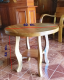 โต๊ะแขนอ่อน ไซส์มาตรฐาน (หน้ากว้าง 60 ชม.)ไม้สักเก่า ทำสีไม้สักธรรมชาติ