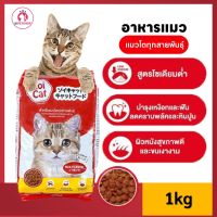อาหารแมว Zoi Cat mix flavor โซเดียมต่ำ เสริมทอรีน อาหารเม็ด ซอยแคท Zoicat แมวโตทุกสายพันธ์ 1 กิโลกรัม