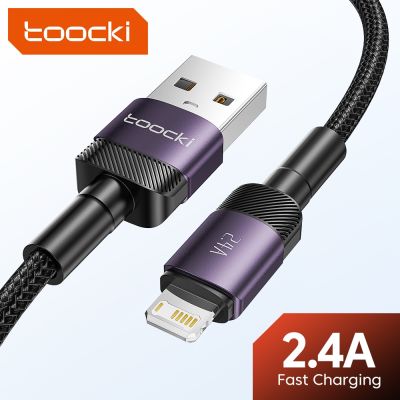 Chaunceybi Toocki 2.4A Lightning USB Cable iPhone 14 13 12 X XS XR 8 7 Fast Charging Charger Data Cord Wire