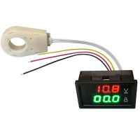 Hall Ammeter Voltmeter DC 0-300V ± 50A 100A 200A 400A Battery Monitor LED Digital Current Voltage Meter 12V 24V 36V 48V 60V Car