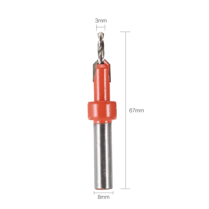 สินค้าขายดีดอกสว่านโลหะผสม3mm-8mm-rotary-tool-hole-countersink-woodworking-chamfering