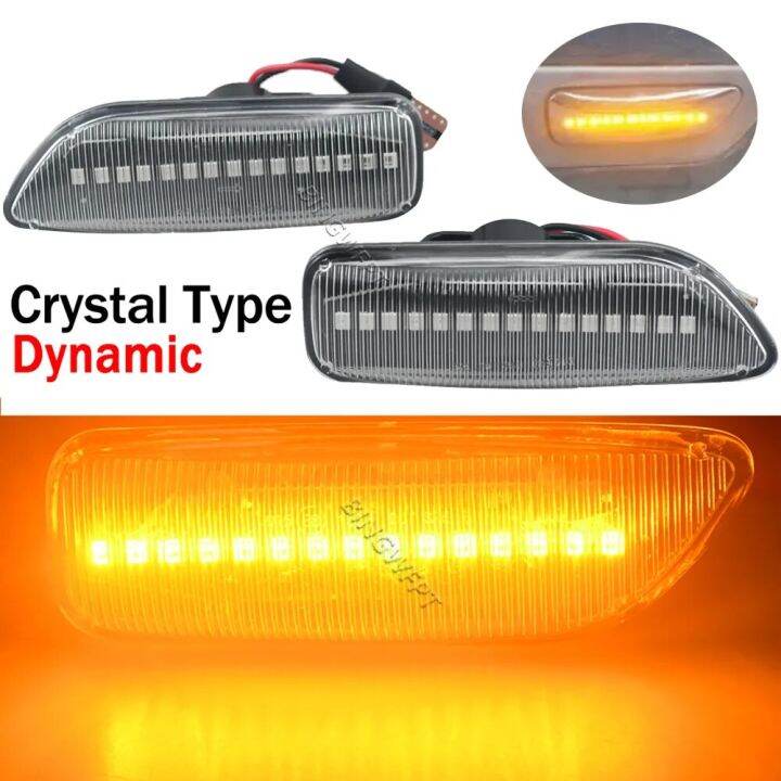 1 Set Amber LED Side Marker Blinker Turn Signal Light For Volvo XC90