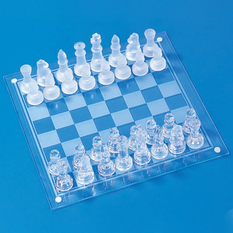 カラフルセット 3個 GSAGJxq Fine Glass Chess Game Set, Solid Glass Chess Pieces and  Crystal Mirror Chess Board For Youth Adults Gift (Size Large) 並行輸入品 通販 