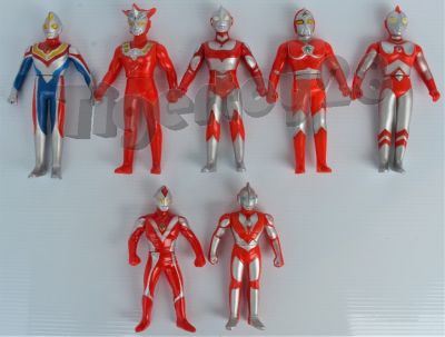 Ultraman Hero Series งานเก่าสะสมปั๊มเท้าทุกตัวแท้ JP ความสูง 13 เซนต์