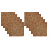 10 Pack Reusable Nesting Box Pads for Chickens Coop,13 x 13 Inches Natural Coconut Fiber for Garden Lawn Outdoor