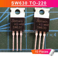 10pcs SW630 TO-220 TO220 N-Channel 200V/9A MOSFET Transistor new original