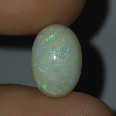 พลอย โอปอล ออสเตรเลีย ธรรมชาติ แท้ ( Natural Solid  Opal Australia ) หนัก 4.21 กะรัต