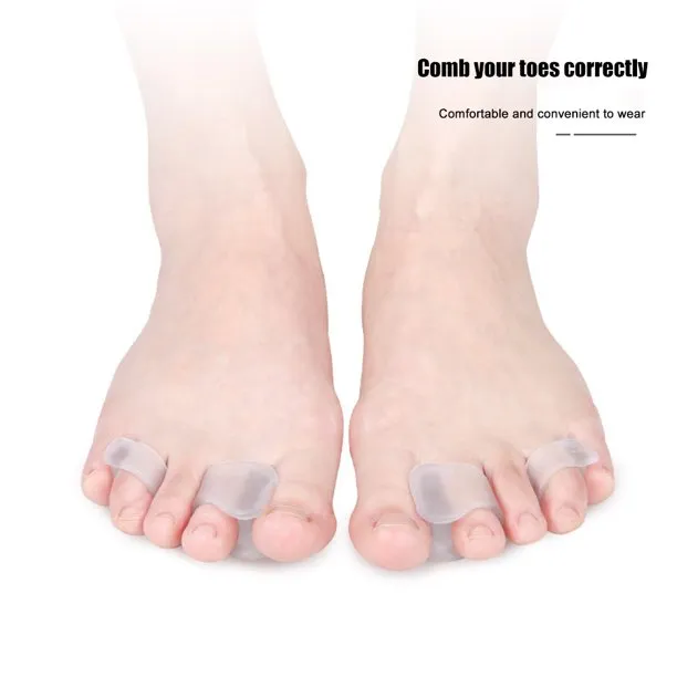 Toe Spacers To Straighten Overlapping Toes , Realign Crooked Toes , Hammer Toe , Calluses