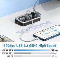 ยูเอสบีโอริโก3.2แท่นวางมือถือฮับประเภท C 10Gbps สวิทช์สลับสัญญาณ Dock Gen2 USB-A หลายช่องเสียบพอร์ตสำหรับ Sur แล็ปท็อปแมคบุ๊ค3.0