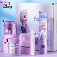 ชุดเครื่องเขียน Frozen Bafada ชุดกระเป๋ากล่องของขวัญเจ้าหญิงเอลซ่าที่เหลาดินสอของขวัญแบบเปิดสำหรับโรงเรียนประถมศึกษาของขวัญแบบตัวการ์ตูนกล่องดินสออุปกรณ์สำหรับไปโรงเรียนลักษณะสูง