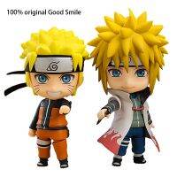 100% รอยยิ้มที่ดีต้นฉบับ Namikaze Minato อะนิเมะ Nendoroid Nruto โมเดลนารูโตะ: Shippuden 10ซม. ตุ๊กตาขยับแขนขาได้ของเล่นของขวัญ