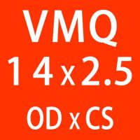 แหวนปะเก็นแหวน Od14/15/16/17/18/19/20*2.5มม. โอริง2.5มม. O ซิลิโคน/Vmq 10ชิ้น/ล็อตแหวนหนาซิลิคอนสีแดงซีล (Od14Mm)