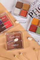 Lameila อายแชโดว์พาเลททาตา 4 สี เนื้อใยไหม เนื้อแมท กลิตเตอร์ Soft Eye shadow No53