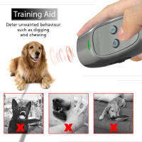 Super Strong Dog Ultrasonic Repeller with LED Safety Training Device Handheld Control Trainer Dog Anti-Barking Repeller