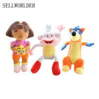 ของเล่นตุ๊กตายัดนุ่น35Cm Dora &amp; Fox &amp; Monkey การ์ตูนสำหรับเด็กผู้หญิง